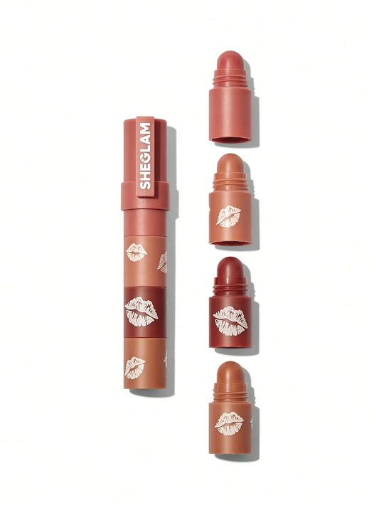 SheGlam Mega Lipstack – 3-in-1 Lip Perfection (Original)!