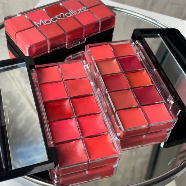 10 COLOR MOCALLURE MATTE CREAM LIPSTICK PALETTE ( 100% AUTHENTIC )